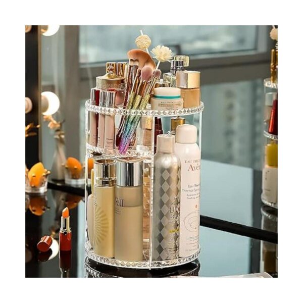 REQO Organizador de maquillaje giratorio de acrílico de_5