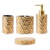 Juego de accesorios de baño dorados de 4 piezas para_1