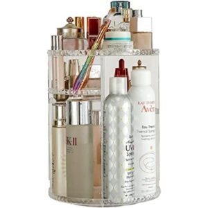 REQO Organizador de maquillaje giratorio de acrílico de_1