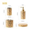 Juego de accesorios de baño dorados de 4 piezas para_2