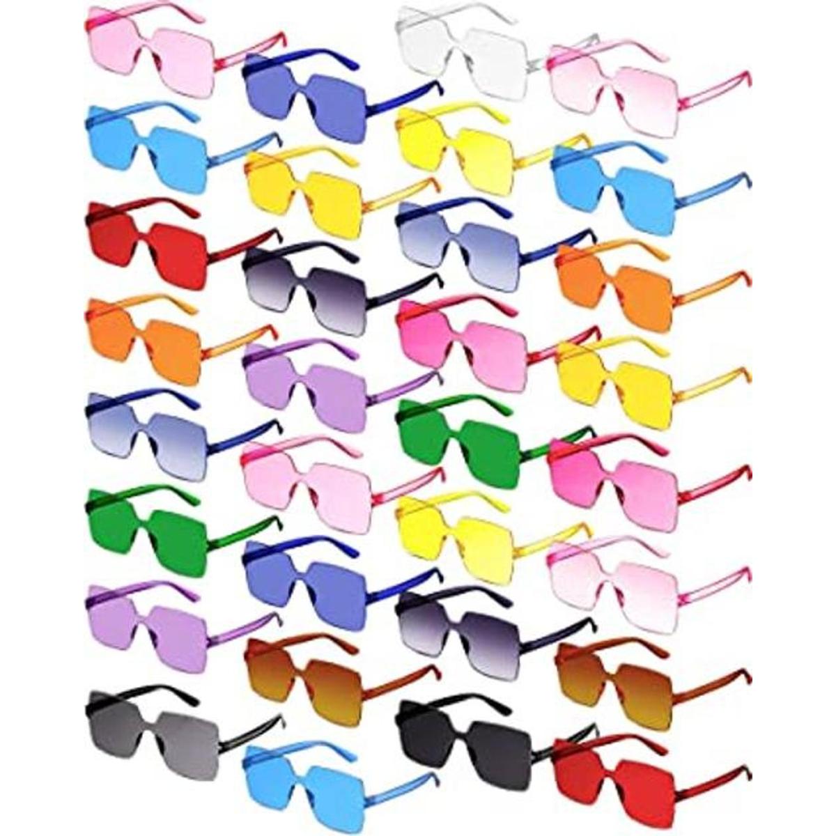 51 pares de gafas de sol cuadradas sin montura