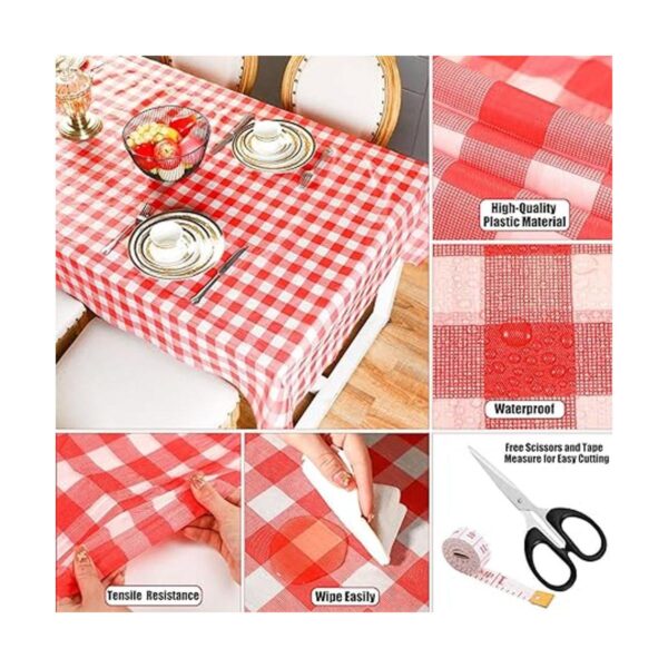 Rollo de mantel de plástico desechable de 54 x 197 pies