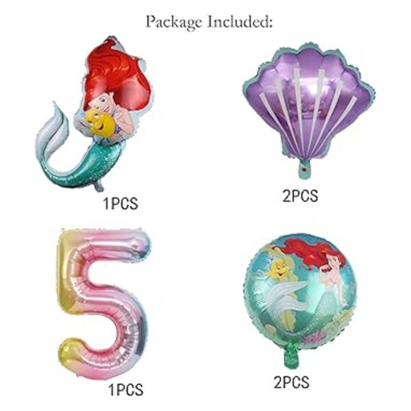 ALLPICK Globos de sirena para fiesta suministros de_5