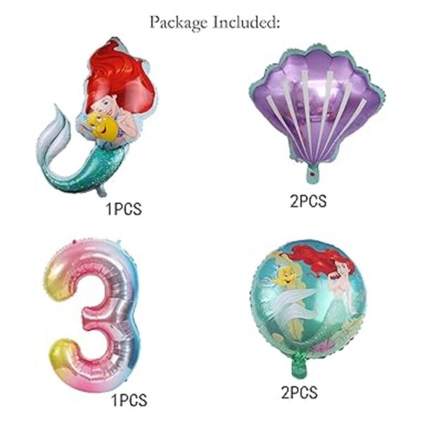 ALLPICK Globos de sirena para fiestas decoración de ramo_5