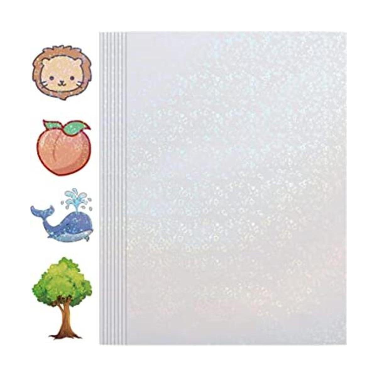 Papel adhesivo holográfico 24 hojas de laminación