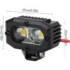 INJORA Luces de oruga RC para faros delanteros LED Axial