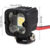 INJORA Luces de oruga RC para faros delanteros LED Axial
