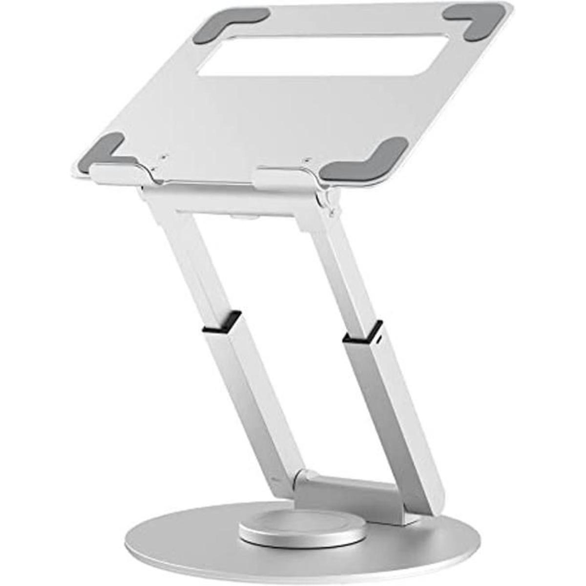 Soporte para laptop para escritorio con base giratoria de