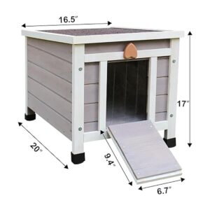 Outdoor Cat House Insulated Cat House for Feral Cat_3