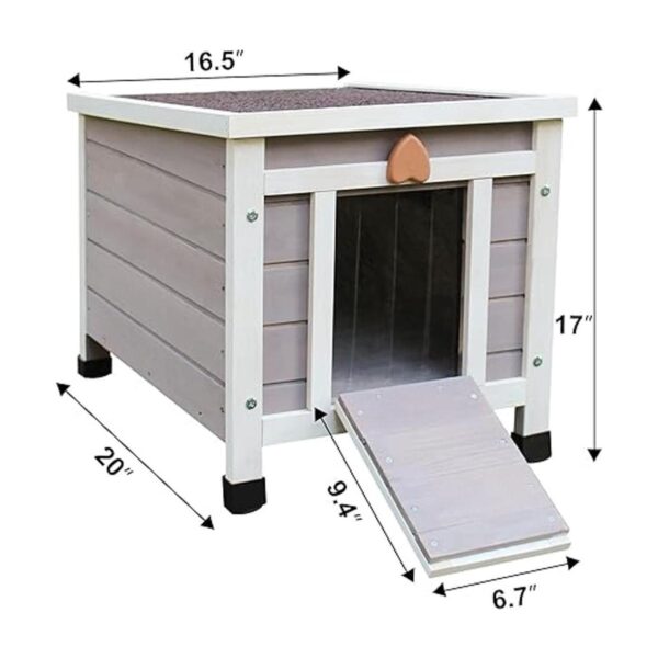Outdoor Cat House Insulated Cat House for Feral Cat_3