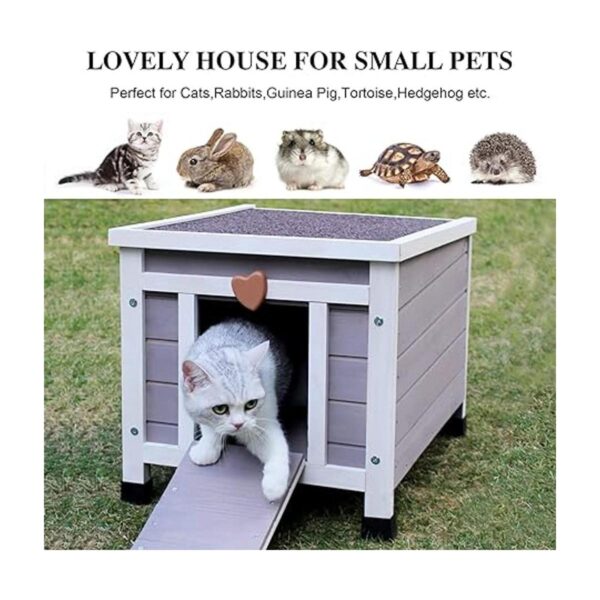 Outdoor Cat House Insulated Cat House for Feral Cat_4