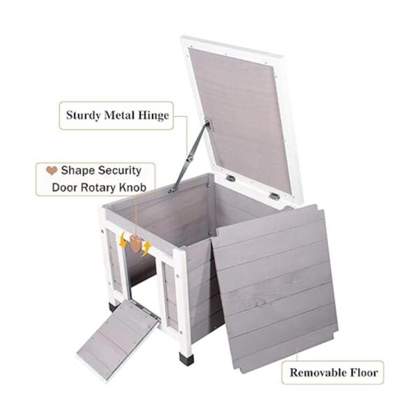 Outdoor Cat House Insulated Cat House for Feral Cat_2