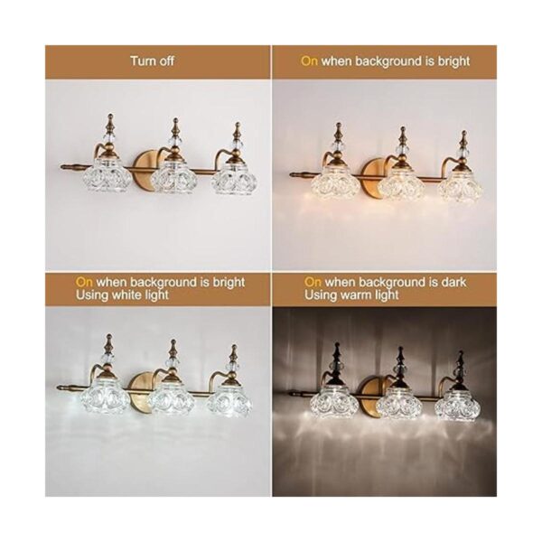 Lámpara de tocador de baño 3 luces de baño sobre espejo_2