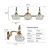 Lámpara de tocador de baño 3 luces de baño sobre espejo_5