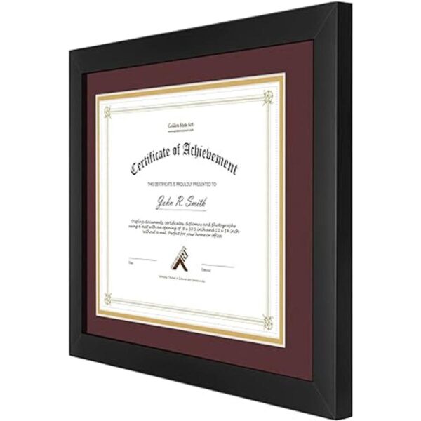 Golden State Art Marco de madera de diploma de 11 x 14