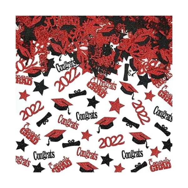 200 piezas de confeti de graduación 2022 con purpurina_5