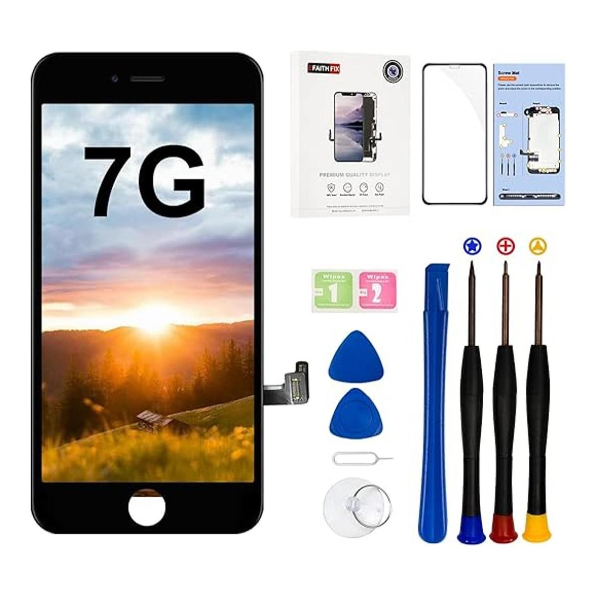 EFAITHFIX Reemplazo de pantalla LCD para iPhone 7 negro