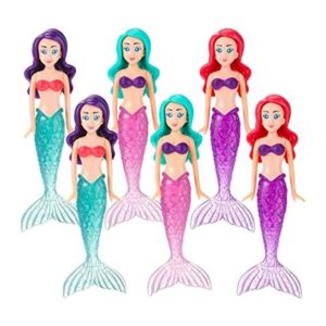 6 paquetes de muñecas de sirena de 5.5 pulgadas juguetes