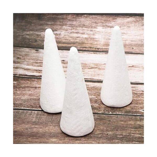 GANAZONO 10 conos de árbol de espuma para manualidades_3