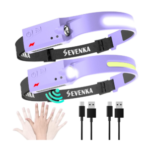 SEVENKA 2 faros delanteros recargables luz LED brillante_1