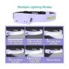 SEVENKA 2 faros delanteros recargables luz LED brillante_6