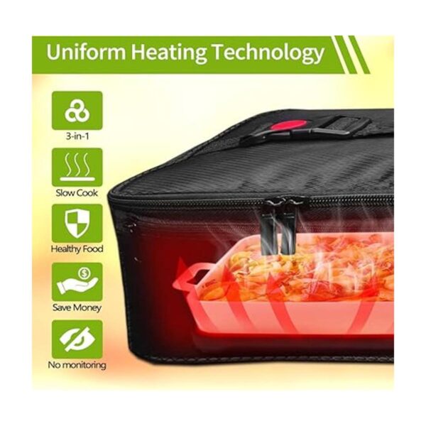 Horno portátil calentador de alimentos de 12 V 24 V 110