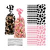 100 bolsas de regalo con estampado de vaca bolsas de_1
