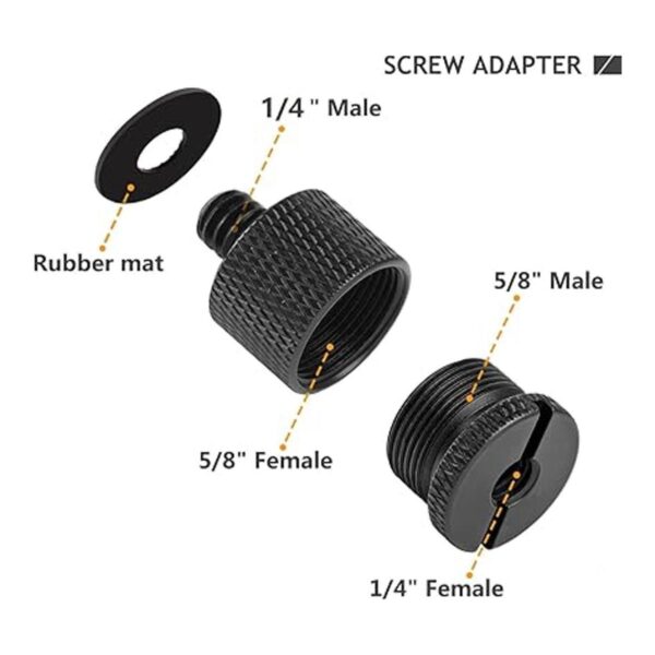Adaptador de soporte para micrófono adaptador de tornillo_3