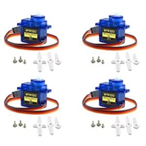 Smraza Kit de 4 piezas SG90 9G Micro Servo Metal Geared_1