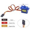 Smraza Kit de 4 piezas SG90 9G Micro Servo Metal Geared_4