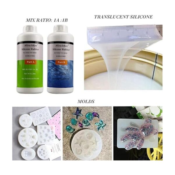 Miraclekoo Kit de fabricación de moldes de silicona para