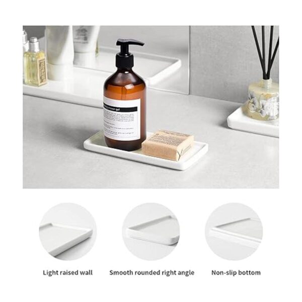 Gurygo Bandeja de baño de 6 pulgadas para mostrador