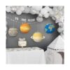 8 linternas de planetas de papel 3D de gran tamaño para