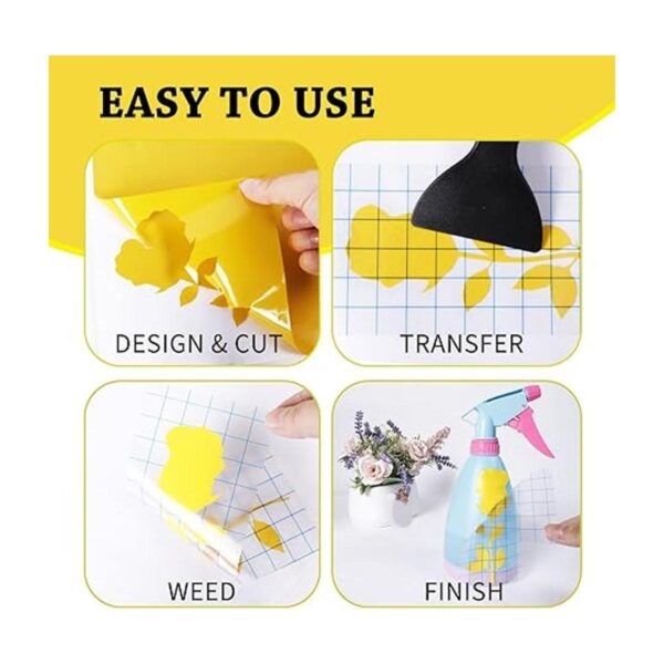 UCEC Hojas de vinilo extraíbles compatibles con Cricut