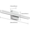 SOLFART Luz LED regulable para tocador de baño sobre_2