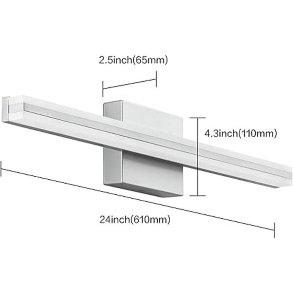 SOLFART Luz LED regulable para tocador de baño sobre_2