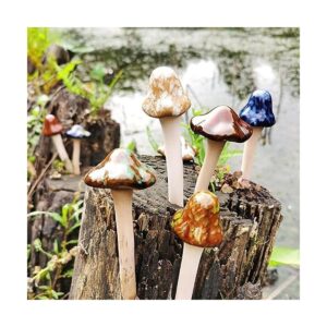 PUOO 8 piezas de cerámica para decoración de macetas de_3