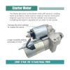 Motor de arranque para Cadillac Escalade 5.7L 1999 2000_2