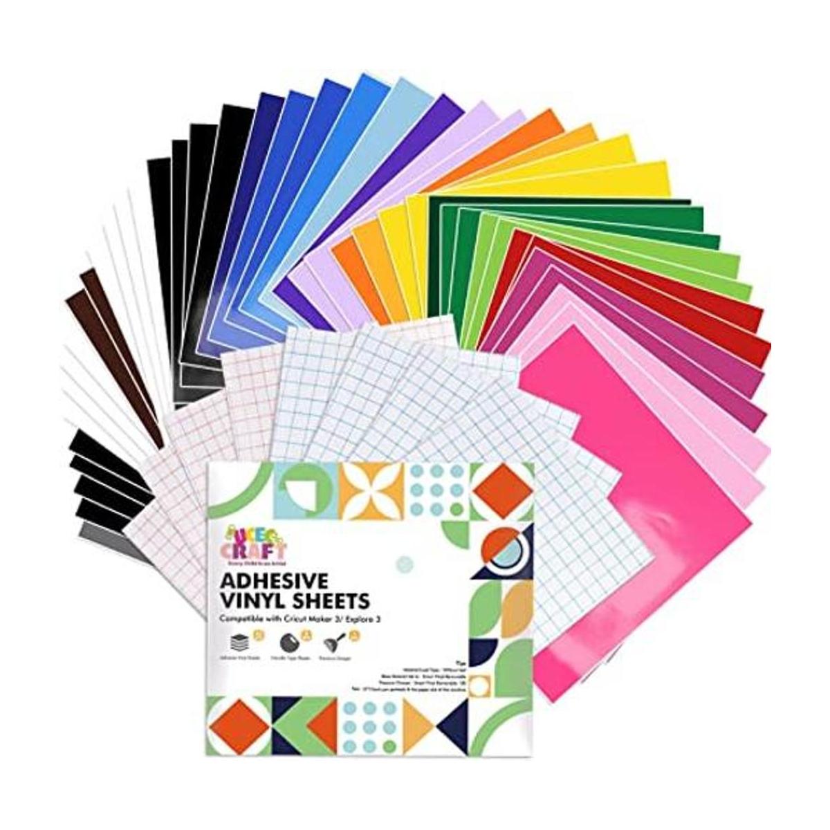 UCEC Hojas de vinilo extraíbles compatibles con Cricut
