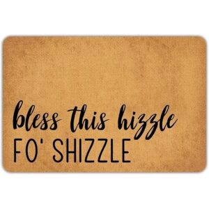 Felpudo divertido Bless This Hizzle Fo Shizzle_1