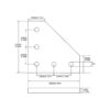 Juego de soportes de conector de extrusión de aluminio_4