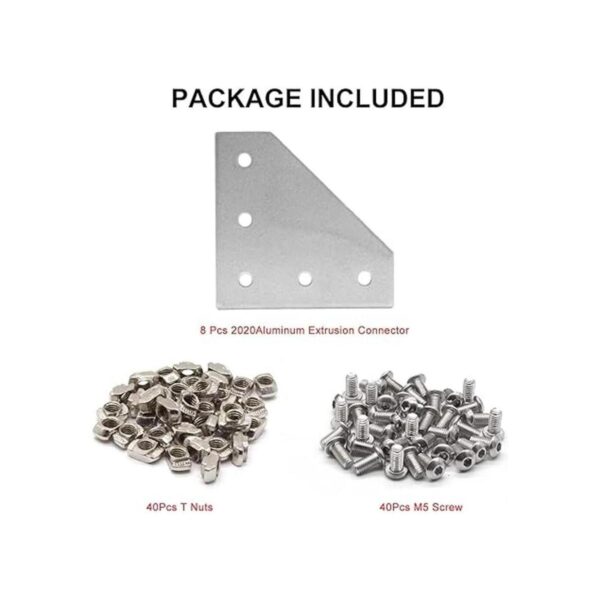 Juego de soportes de conector de extrusión de aluminio_3