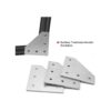 Juego de soportes de conector de extrusión de aluminio_2