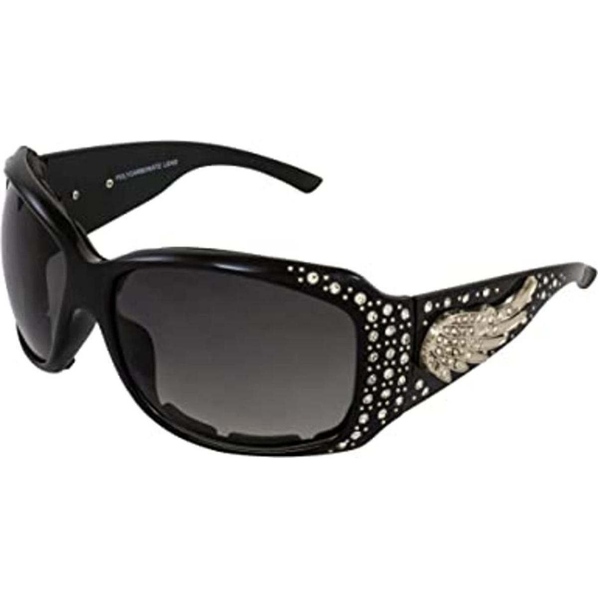 Rodeo Queen Gafas de sol acolchadas con diseño de ángel