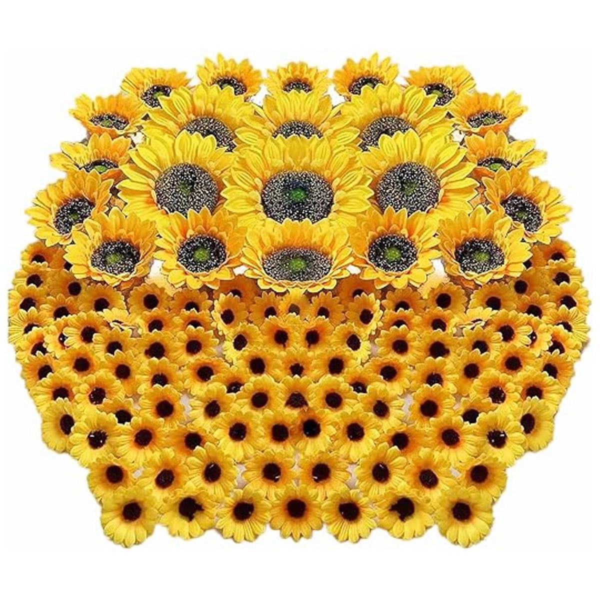 Ukeler 122 cabezas de girasol artificiales de 5.1
