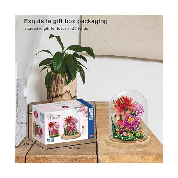 QARULUS Kit de construcción de ramo de flores colección