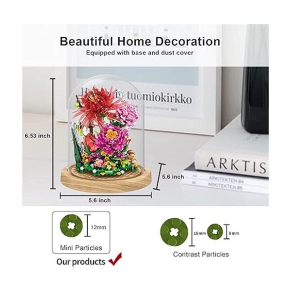 QARULUS Kit de construcción de ramo de flores colección