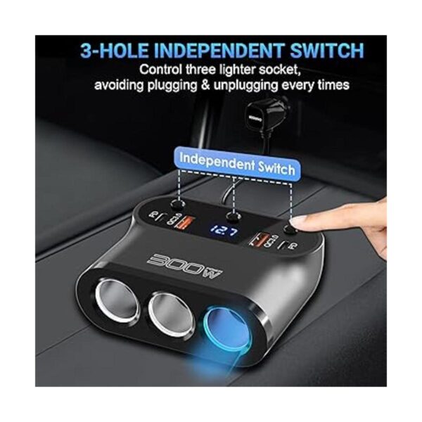 OUFFUN Divisor de encendedor de cigarrillos de 300 W_4
