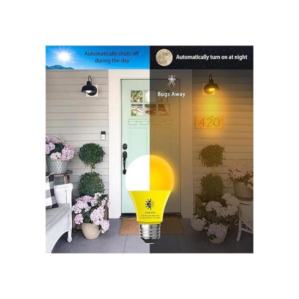 GONHOM A19 Bombillas LED amarillas para insectos del_2