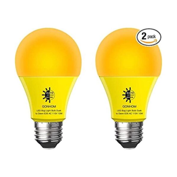 GONHOM A19 Bombillas LED amarillas para insectos del_1